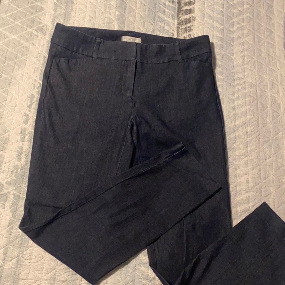 New York and company stretch portfolio dark denim jeans